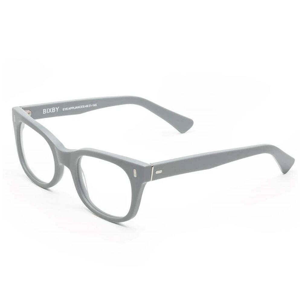 NEW CADDIS bixby blue block lens reader glasses - 0 in matte putty